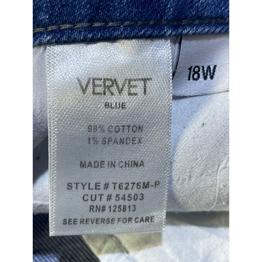 Vervet Blue Womens  Size 18W Cortney Stretch Mom Shorts - Picture 9 of 9